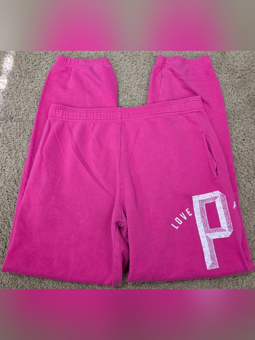 PINK Victoria's Secret Oversized Vintage Pocket Sweatpants Joggers